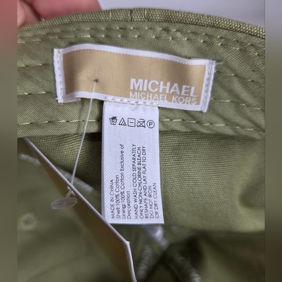 NWT Michael Kors OS Olive Green Hat/Cap - Picture 7 of 8